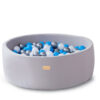 Ballenbak met ballen blauw