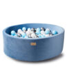 Ballenbak velvet blauw