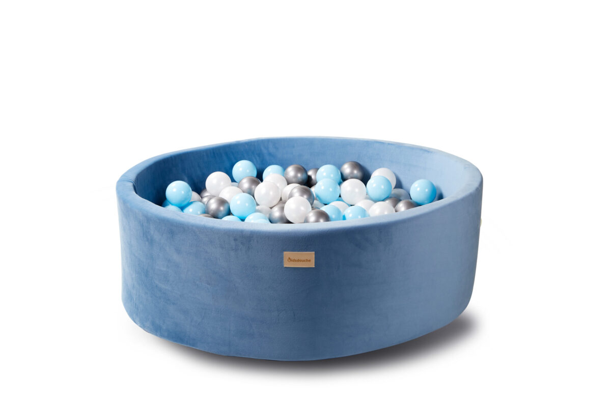 Ballenbak velvet blauw