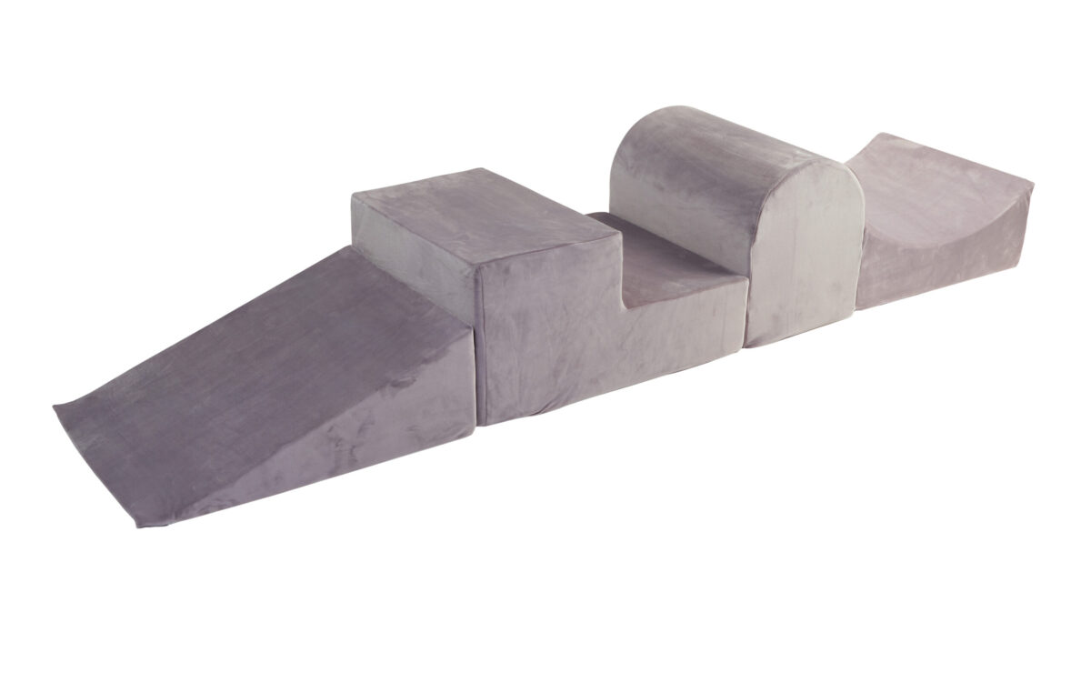 Speelset velvet grijs