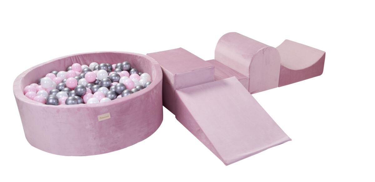 Velvet roze speelset ballenbak